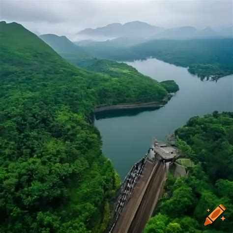 edukki|idukki dam aerial view.